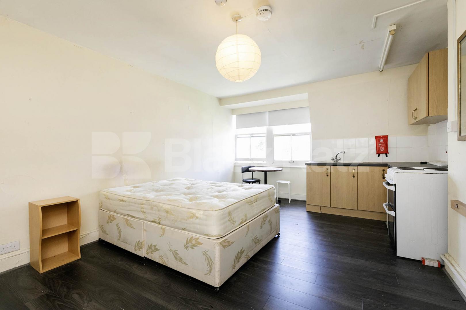 Beautiful bedsit set on the first floor of a period conversion Howitt Road, Belsize Park